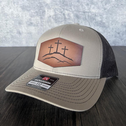Calvary Cross Hat - Richardson 112, Christian Hat - patchpalooza