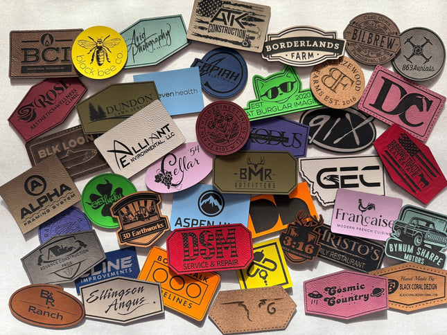 Custom Patches for Business, Events, Promotion - Vegan Leather - patchpalooza