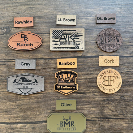 Custom Patches for Business, Events, Promotion - Vegan Leather - patchpalooza