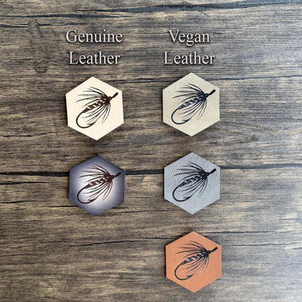 Fishing Lure Leather Patch - Choose Your Color - patchpalooza