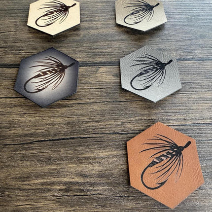 Fishing Lure Leather Patch - Choose Your Color - patchpalooza