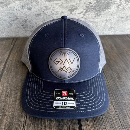 God is Greater Than Symbol Hat - Richardson 112, Christian Hat - patchpalooza