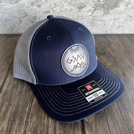 God is Greater Than Symbol Hat - Richardson 112, Christian Hat - patchpalooza