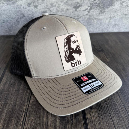 Jesus BRB Hat - Richardson 112, Christian Hat, Be Right Back - patchpalooza