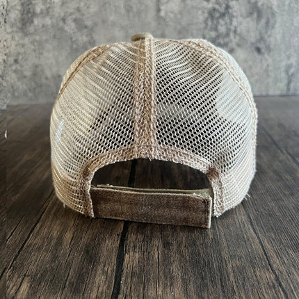 Back view of Mountain Fish Hat showing velcro closure