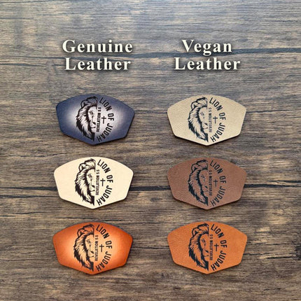 Lion of Judah Patch, Revelation 5:5 Leather Patch, Christian Patch for Hats Bags Jackets, Bible Verse Gift - Patch Palooza