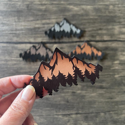 Mountain Leather Patch - Choose Your Color - patchpalooza