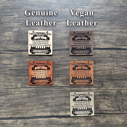 Truck Driver Definition Patch, Funny Leather Patch, for Hats, Bags Jackets - Patch Palooza