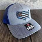 Heather Grey/Royal Blue