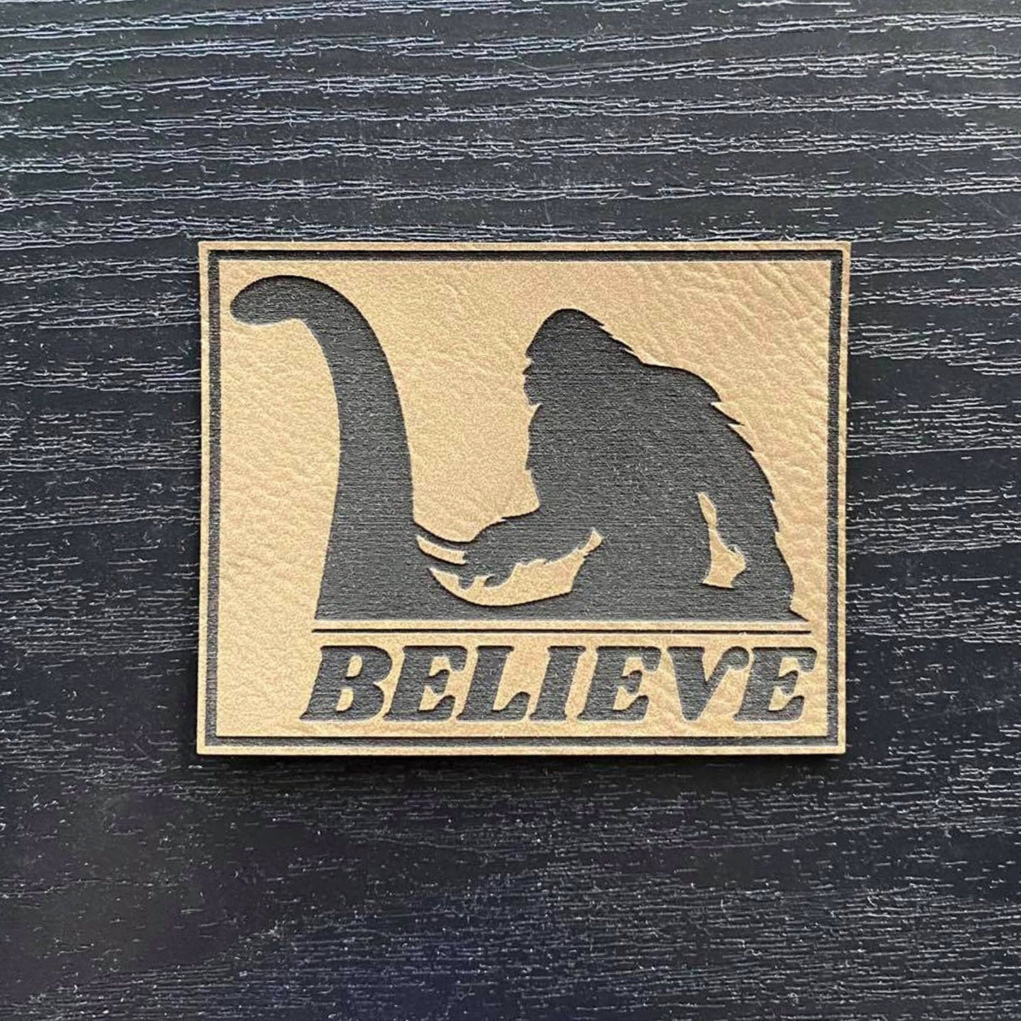 
                  
                    Bigfoot Believe Lochness Vegan Leather Patch - patchpalooza
                  
                