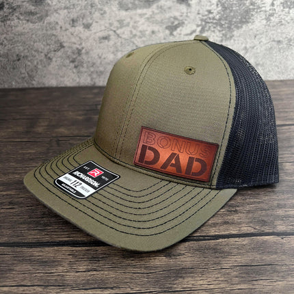 Bonus Dad Hat Gift for Step Dad on Fathers Day - Richardson 112 - patchpalooza