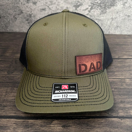 Bonus Dad Hat Gift for Step Dad on Fathers Day - Richardson 112 - patchpalooza