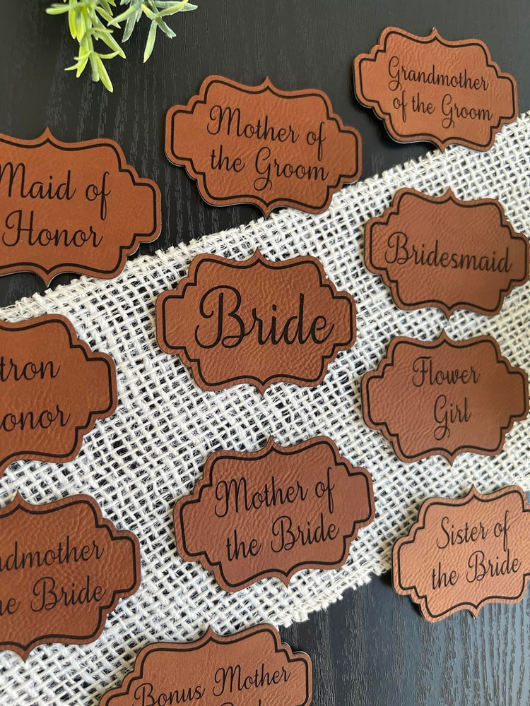 
                  
                    Bridal Party Patches - Leatherette Vegan Leather - patchpalooza
                  
                