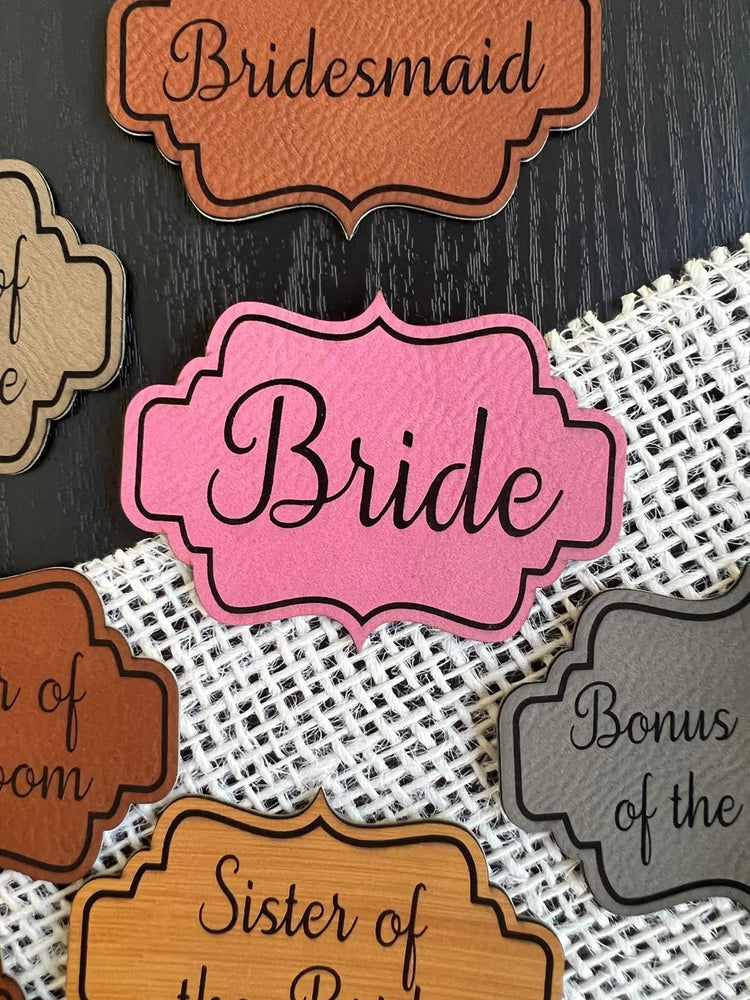 
                  
                    Bridal Party Patches - Leatherette Vegan Leather - patchpalooza
                  
                