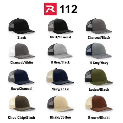 Custom Genuine Leather Patch Hat - Richardson 112 - patchpalooza