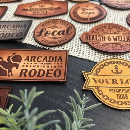 Custom Genuine Leather Patches for Groups, Events, Business, Churches, Logo - patchpalooza