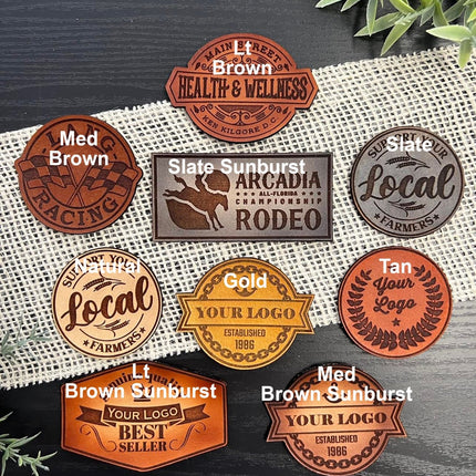 wholesale leather patches for small business merchandise