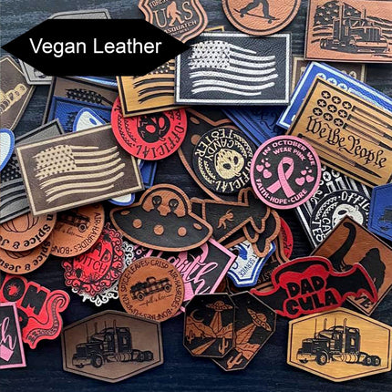 Custom Patches for Business, Events, Promotion - Vegan Leather - patchpalooza