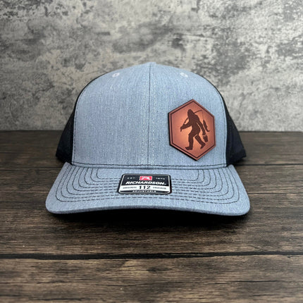Leather Patch Big Foot Fishing Hat - Richardson 112 - patchpalooza