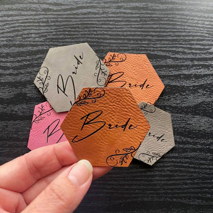 Marriage Bride Patch - Leatherette Vegan Leather - patchpalooza