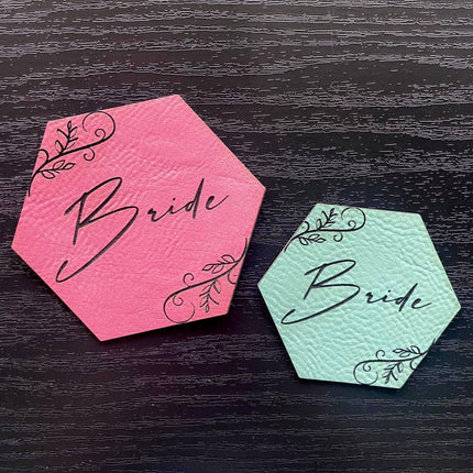 Marriage Bride Patch - Leatherette Vegan Leather - patchpalooza