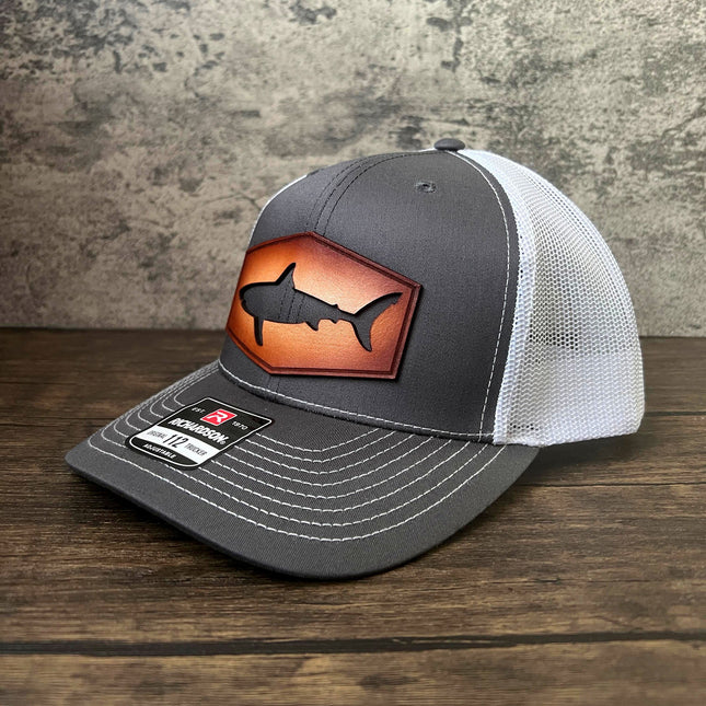 Shark Cut Out Trucker Hat - Richardson 112 - Limited Edition - patchpalooza