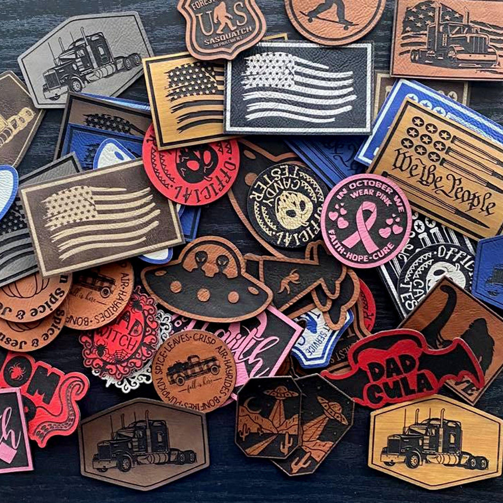 
                  
                    Tractor Patch for Hats, Bags, Jackets - Leatherette Vegan Leather Patch - patchpalooza
                  
                