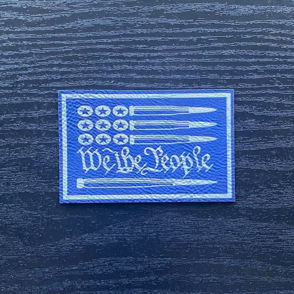 
                  
                    We The People Bullet Patch Leatherette Vegan Leather - patchpalooza
                  
                